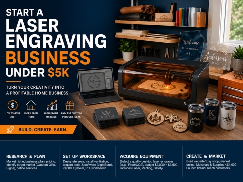 How to Start a Laser Engraving Business from Home Under $5K